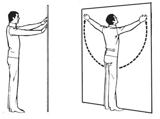 Illustratie eenvoudige schouderoefeningen 5
