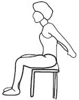 Medische illustratie uitleg oefening 4 bij schouderstijfheid