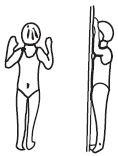 Medische illustratie uitleg oefening 2 bij schouderstijfheid