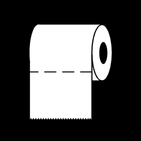 Illustratie wc-rol toiletpapier