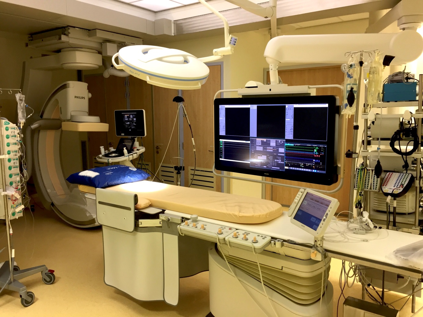 Een hartkatheterisatiekamer in Isala Hartcentrum