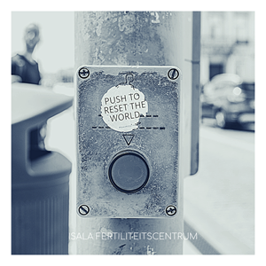 Drukknop 'Push to reset the world' Drukknop 'Push to reset the world'