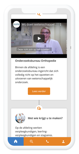 Schermafbeelding Isala app orthopedie Schermafbeelding Isala app orthopedie