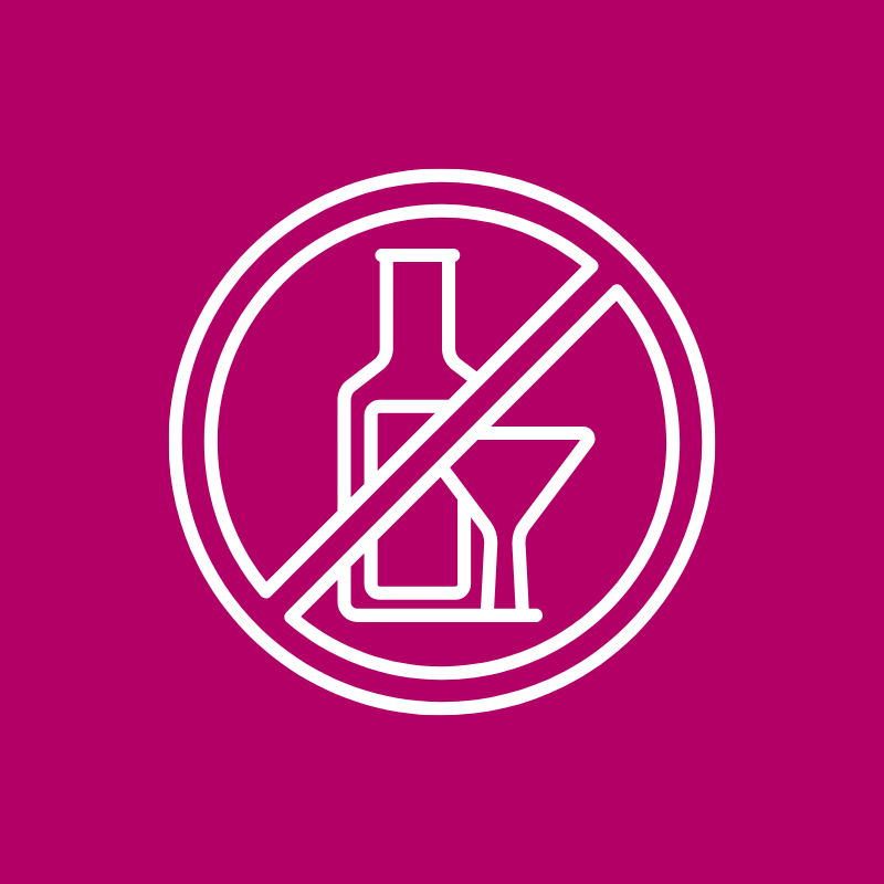 Geen alcohol icoon
